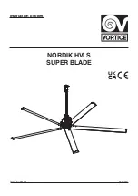 Vortice NORDIK HVLS SUPER BLADE 300/120 Instruction Booklet preview