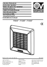 Preview for 1 page of Vortice Punto F100/4" Instruction Booklet