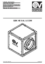 Preview for 1 page of Vortice QBK HE SAL & COM Instruction Booklet