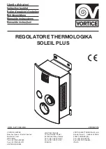 Vortice REGOLATORE THERMOLOGIKA SOLEIL PLUS Instruction Booklet preview