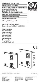 Preview for 1 page of Vortice SCNR Instruction Booklet