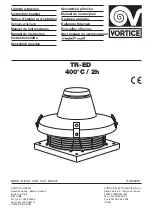 Предварительный просмотр 1 страницы Vortice TR-ED 10 Instruction Booklet