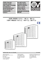 Vortice VORT PRESS 110 LL Instruction Booklet preview