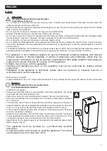 Предварительный просмотр 17 страницы Vortice VORT SUPER DRY UV Instruction Booklet