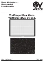 Предварительный просмотр 1 страницы Vortice VortCarpet Dual Clean Instruction Booklet