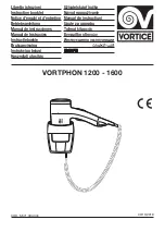 Vortice VORTPHON 1200 Instruction Booklet preview