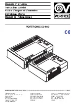 Vortice VORTRONIC 100 Instruction Booklet предпросмотр