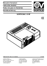 Предварительный просмотр 1 страницы Vortice VORTRONIC 35 RF Instruction Booklet