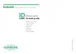 Preview for 109 page of Vorwerk KOBOLD VF200 Instruction Manual