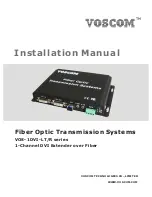 Voscom VOS-1DVI-LR Series Installation Manual предпросмотр