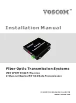 Voscom VOS-2FOM-D422MR Installation Manual preview