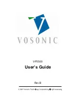 Preview for 1 page of Vosonic VP5500 User Manual