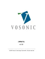 Preview for 1 page of Vosonic VP8870 User Manual