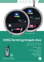 VOSS.farming Impuls duo DV 120 Operating Instructions Manual предпросмотр