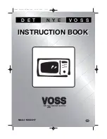 Предварительный просмотр 1 страницы VOSS MOA4217 Instruction Book