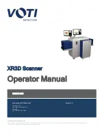 Preview for 1 page of VOTI XR3D Operator'S Manual