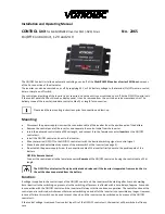 Votronic 2065 Installation And Operating Manual preview