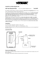 Votronic LED Tank Display HE 010 Installation And Operating Manual preview