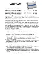 Preview for 1 page of Votronic VAC 1215 M 3A Mounting Instruction And Operating Manual