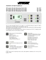 Preview for 1 page of Votronic VPC Jupiter 100 Installation And Operating Manual