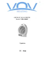 Предварительный просмотр 10 страницы VOV Heating VHS-3002F Instruction Manual