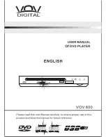 Preview for 1 page of VOV 600 User Manual