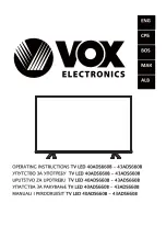 Предварительный просмотр 1 страницы VOX electronics 40ADS660B Operating Instructions Manual