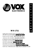 VOX electronics 8606019600211 Operating Instructions Manual preview