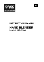 Preview for 2 page of VOX electronics 8606019600402 Operating Instructions Manual