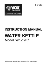 Preview for 2 page of VOX electronics 8606107731810 Operating Instructions Manual