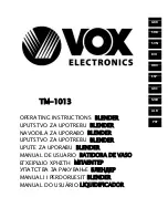 Preview for 1 page of VOX electronics 8606108251348 Operating Instructions Manual