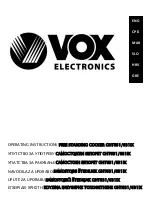 VOX electronics 8606108251775 Operating Instructions Manual preview