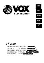 VOX electronics 8606108649794 Operating Instructions Manual preview