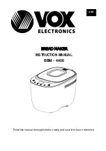 Preview for 2 page of VOX electronics BBM-4406 Instruction Manual