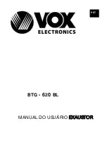 Preview for 81 page of VOX electronics BTG 620BL Operating Instructions Manual