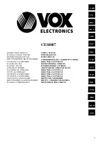 VOX electronics CES8007 Instruction Manual preview