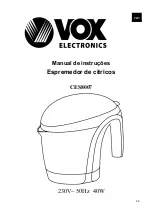 Preview for 26 page of VOX electronics CES8007 Instruction Manual