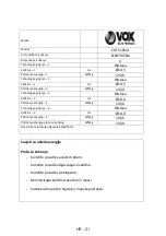 Предварительный просмотр 160 страницы VOX electronics CHT5105IX User Manual