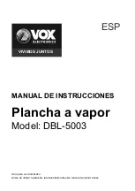 Предварительный просмотр 12 страницы VOX electronics DBL-5003 Operating Instructions Manual