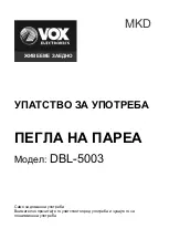 Предварительный просмотр 43 страницы VOX electronics DBL-5003 Operating Instructions Manual