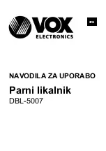 Preview for 42 page of VOX electronics DBL-5007 Operating Instructions Manual