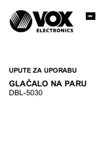 Preview for 51 page of VOX electronics DBL-5030 Operating Instructions Manual