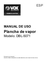 Preview for 13 page of VOX electronics DBL-5071 Operating Instructions Manual