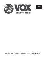 VOX electronics DSA311 Series Operating Instructions Manual preview