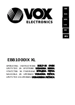 VOX electronics EBB1000IX XL Operating Instructions Manual preview