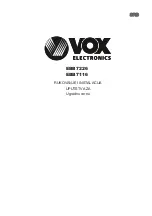 Preview for 25 page of VOX electronics EBB7116 Operating Instructions Manual