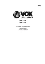 Preview for 72 page of VOX electronics EBB7116 Operating Instructions Manual