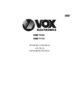 Preview for 94 page of VOX electronics EBB7116 Operating Instructions Manual