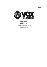 Preview for 117 page of VOX electronics EBB7116 Operating Instructions Manual