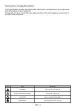 Preview for 3 page of VOX electronics EBI 200 DB Operating Instructions Manual